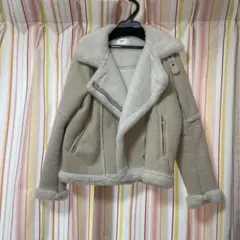 《#gurl 》ベージュ ボアジャケット レディース