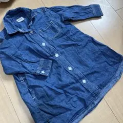 デニムブルー ワンピース 90