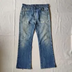 70s Levi's 517 レア 極美品 【501 XX 66 前期/後期 】 70's Levi's リーバイス 517 66前期 ブーツカットデニム 極上色落ち 鬼