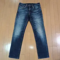 良品 Levi’s 511 スリム W31 L32 濃紺ヒゲ色落ち 1025