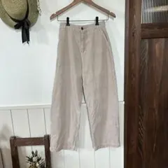 ハニーズ　ベージュ ワイドパンツ コーデュロイ Mサイズ　美品