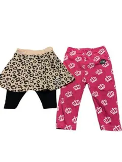 BABYDOLL レオパード柄スカッツ＆レギパン 80