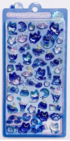 【正規品】ボンボンドロップシール よるねこ
