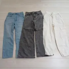 【お値下げ】GU レディース　パンツ　Sサイズ　3点セット