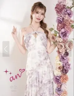 雪*斗様 Andy ロングドレス キャバドレス 花柄 雪*斗様 Andy ロングドレス キャバドレス 花柄 - メルカリ
