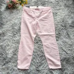 【新品】ギャップ　デニム　【L】31　薄ピンク　レギンススキマー　ストレッチ