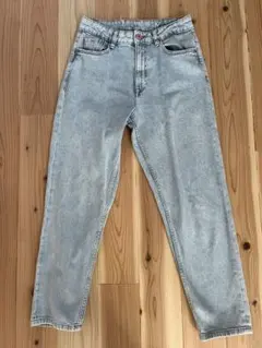 ライトブルーハイウエストデニムパンツ