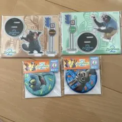 Happyくじ　ズートピア2 アクリルスタンド 2点 & 缶ミラー 2点　セット