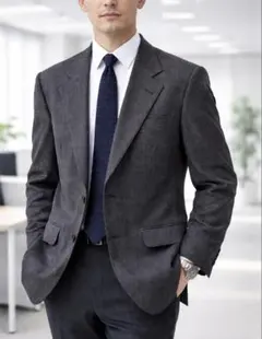 FARAGO スーツジャケット グレー ウール100% ビジネス メンズ 175