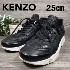 KENZO ケンゾー　ブラックスニーカー　ローカット　メッシュ　39 黒　25㎝のサムネイル
