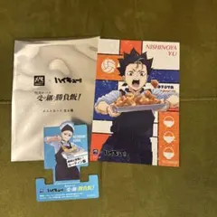 ハイキュー!! 西谷夕 ステッカー（銀袋付） ＆ 星海光来 メニューPOP