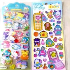 サンリオキャラクタ平成ハッピーフォン&ドロップジュエリーシールセット♡