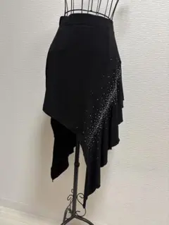 社交ダンススカート黒