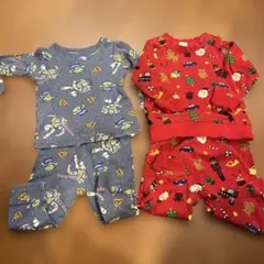 Gapベビーパジャマセット（Buzz Lightyear & クリスマス）　80