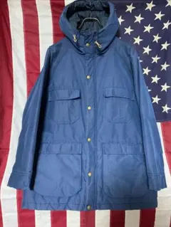 80s USA L.L.BEAN mountain parker blue M
