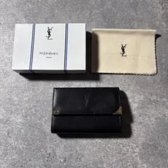 専用　Yves Saint Laurent ブラック がま口 折財布 7778 専用 Yves Saint Laurent ブラック がま口 折財布 7778｜希少/美品