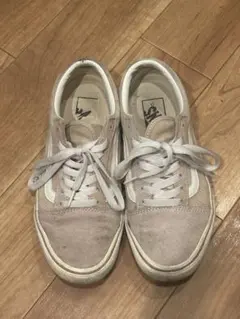 Vans バンズ ベージュ スエード スニーカー 24.5 靴 オールドスクール