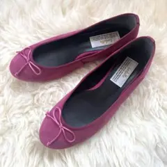 farfalle フラットシューズ シープ　日本製 スエード24㎝ 38