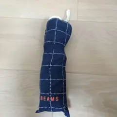 BEAMS 折りたたみ傘 ネイビー チェック柄