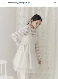 チュールドロストミニキャミワンピース merry jenny
