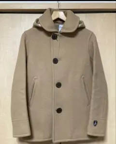 Orcival フード付きピーコート ベージュ