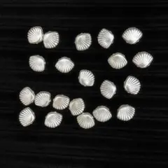 ビーズパーツ アクセサリー パール ハンドメイド素材 20個セット貝殻型