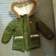 オリーブグリーン ファー付きジャケット size100cm！