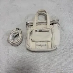 Desigual ショルダーバッグ　ハンドバッグ　オフホワイト