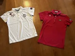 and per se アンパスィ二点セット　レディースゴルフ　半袖ポロシャツ　M
