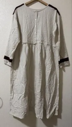 サマンサモスモス　刺繍チュニック レース切り替え