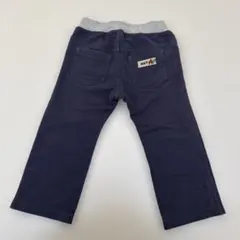 ミキハウス　ネイビー　ストレッチ素材　パンツ　ホットビスケッツ　90センチ