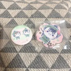 忍たま　フリューくじ　桜もちぴこ　缶バッジ　アクスタ　善法寺伊作　食満留三郎