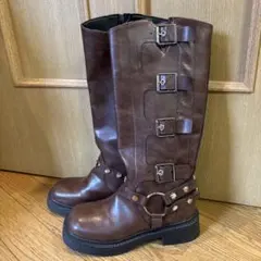 バックルエンジニアロングブーツ