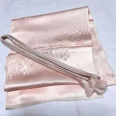 b311 正絹　帯揚　帯締　パステルカラー　極美品　着物