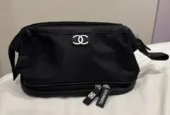 CHANEL 大容量ポーチ ブラック ノベルティ　コスメポーチ 限定非売品