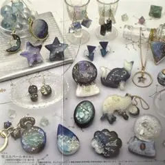 【レア？！もう買えないかも…】宇宙テーマレジン用シリコン型セット※ミニレシピ付