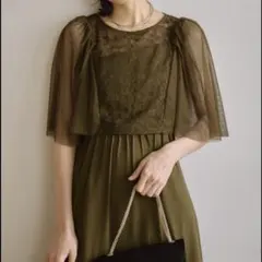 美品【LE’RURE リルアー（ドリードール）】パーティードレス　ボレロ付き