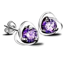 宝石風ピアス