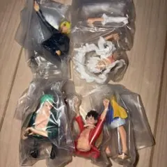 ゆ*ー様 HG ONE PIECE 01 ルフィ ゾロ サンジ ニカ コンプ　5