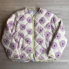 【ZARA】花柄中綿キルティングジャケット 140cm 9-10y
