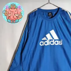 ナイロンプルオーバー アディダス M相当 00s スリーライン 古着