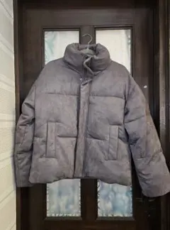 ボリュームハイネックショート　中綿ジャケット