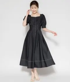 新品未使用　 アンドクチュール ウエストタックデニムワンピース