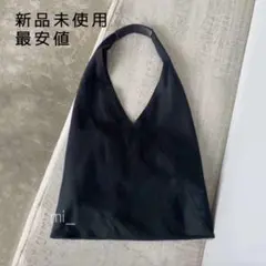 新品｜トライアングルト ートバッグ 黒 プチプラ 韓国 無地 メンズ レディース