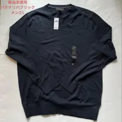 新品未使用　バナナリパブリック　コットンプルオーバー　メンズL ネイビー