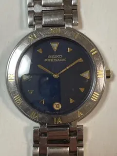 SEIKO PRÉSAGE 腕時計 ネイビー