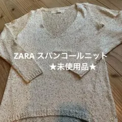 最終お値下げ★希少ニット★ ZARAスパンコール　Ｖネックおしゃれニット
