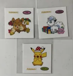 ポケモンパン　デコキャラシール　214弾 アローラ　ロコン　ピカチュウ　パモ