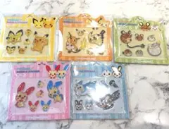 ポケモン　ポップアップ　韓国　バブルステッカー 全5種セット　ボンボンドロップ
