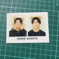 菅田琳寧 林蓮音 くま耳カチューシャ 証明写真風カード 切り抜き